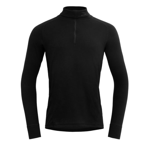 Duo Active Merino 205 Z.Neck Man, Black