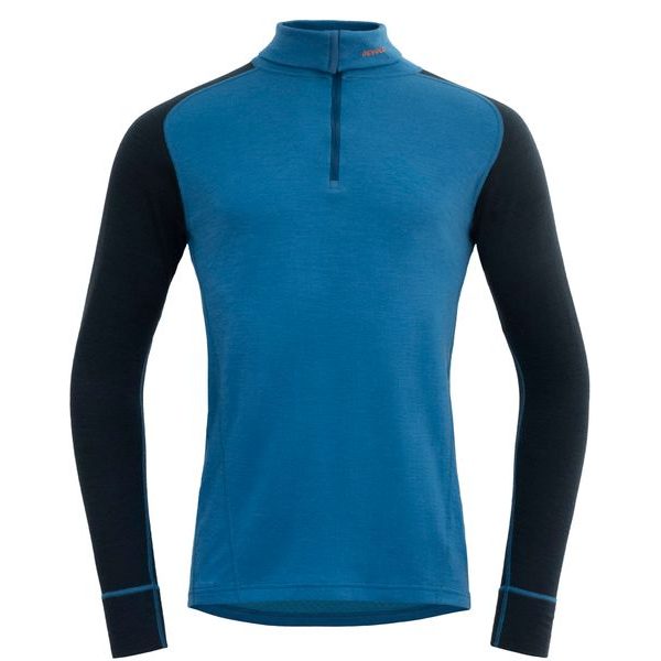 Duo Active Merino 205 Z.Neck Man, Blue/Ink