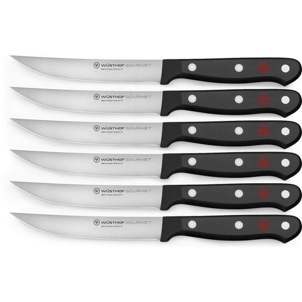 Set of gourmet steak knives 6 pcs