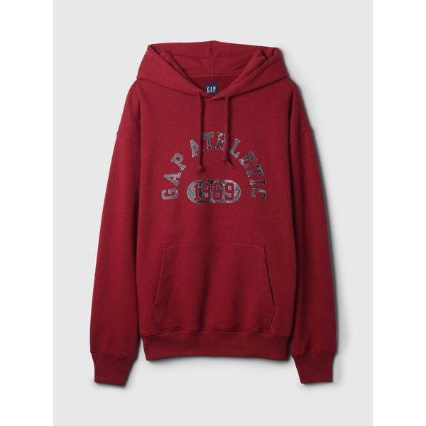 Oversize mikina Gap Athletic Červená