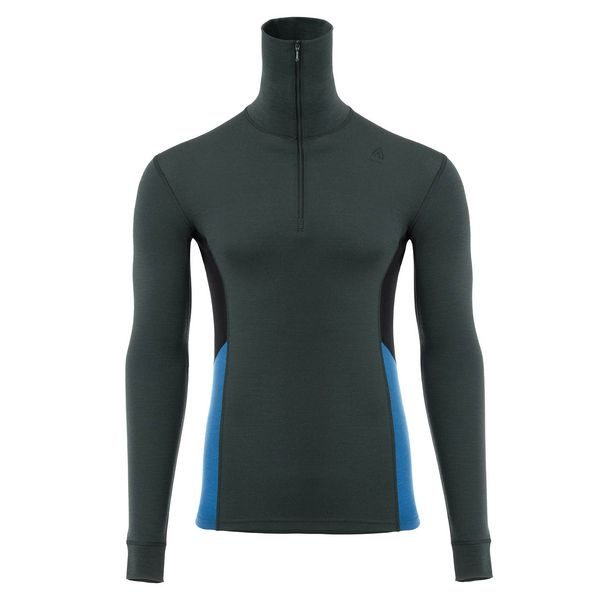 WarmWool polo M's Green Gables / Corsair / Jet Black