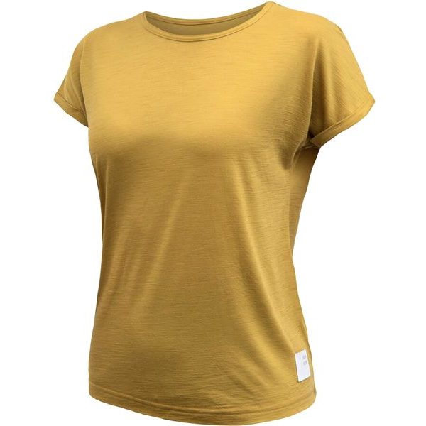MERINO AIR traveller dámské triko kr.rukáv mustard