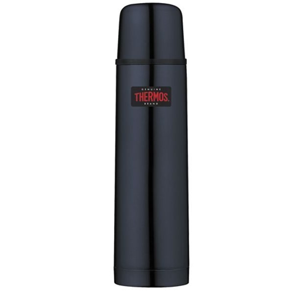 Termoska s tlačítkovým uzávěrem a šálkem 500 ml tmavě modrá