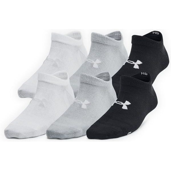 Yth Essential No Show 6pk-BLK/WHT/GRY