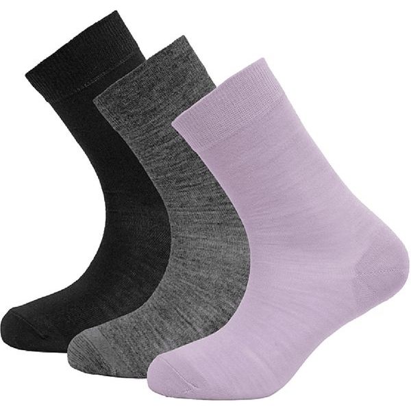 Daily Merino Light Sock 3Pk Wmn Orchid Mix