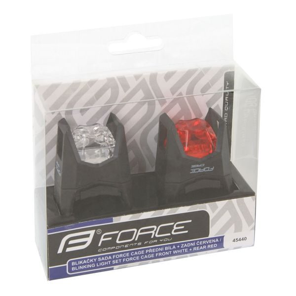 CAGE front white + rear red