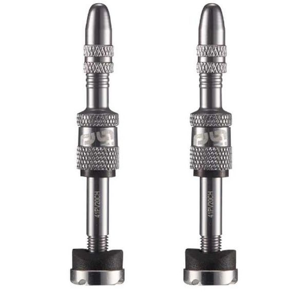 Presta Quickfill | Tubeless Valves | Gen2 | 23-31mm Depth | 2 Pieces | Silver