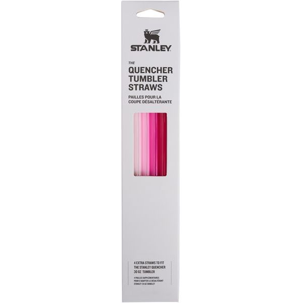 Quencher Travel Tumbler Straws 890 ml 4 kusů Pink