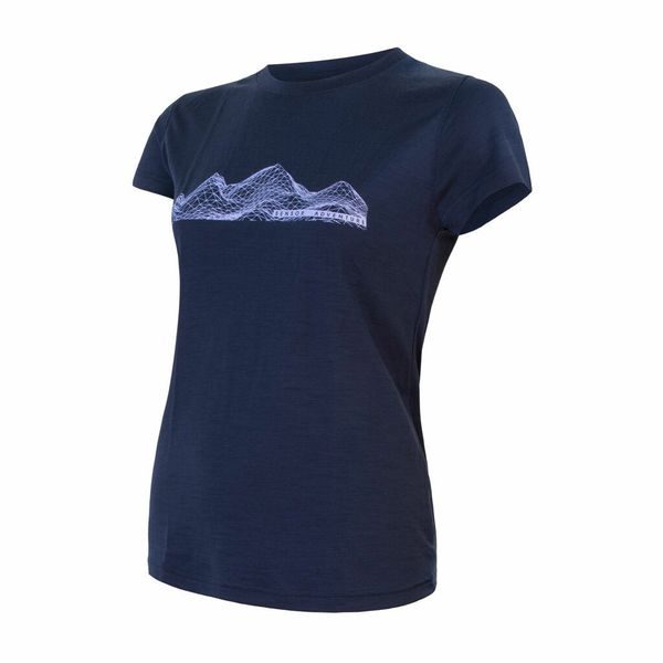 MERINO ACTIVE PT MOUNTAINS dámské triko kr.rukáv deep blue
