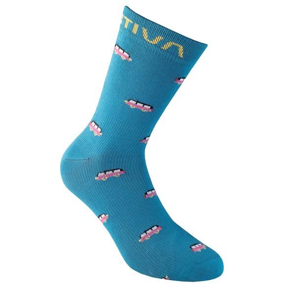 Outdoor Fun Socks, Turchese/Fucsia