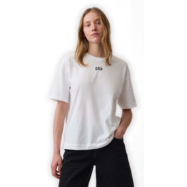 887650-05 Oversize tričko s logem VintageSoft Bílá