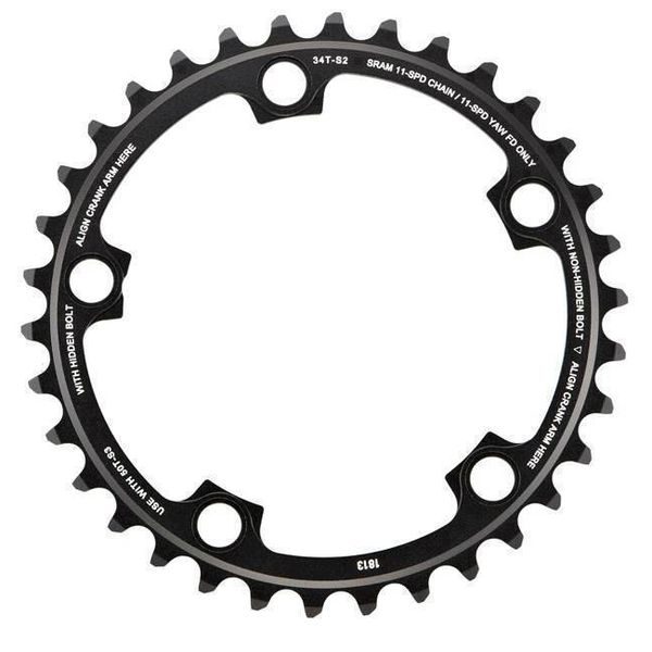 CRING ROAD 34T 11S S2 110 AL3 BTBLK