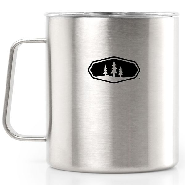 Glacier Stainless Camp Cup; 444ml; brushed