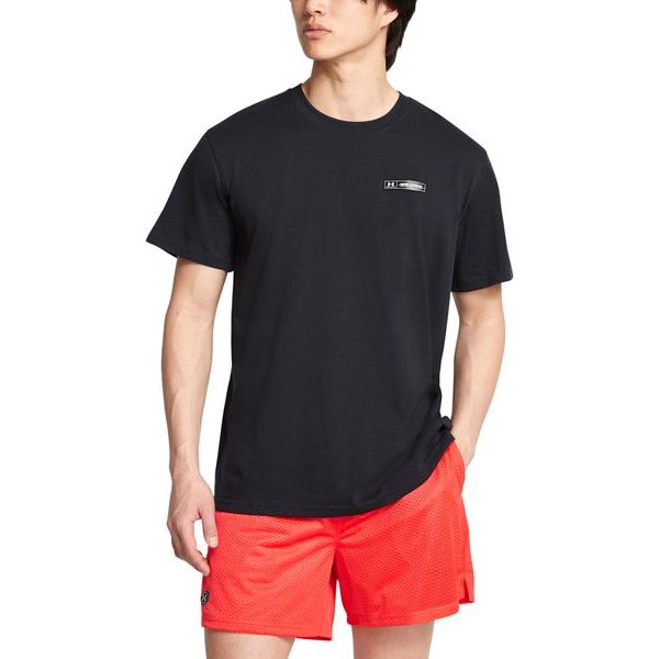 UA HW ARMOUR LABEL SS Black
