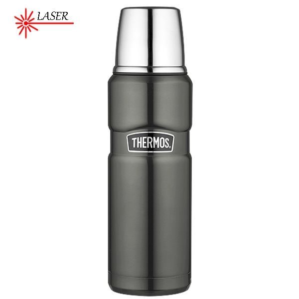 Termoska na nápoje 470 ml metalicky šedá