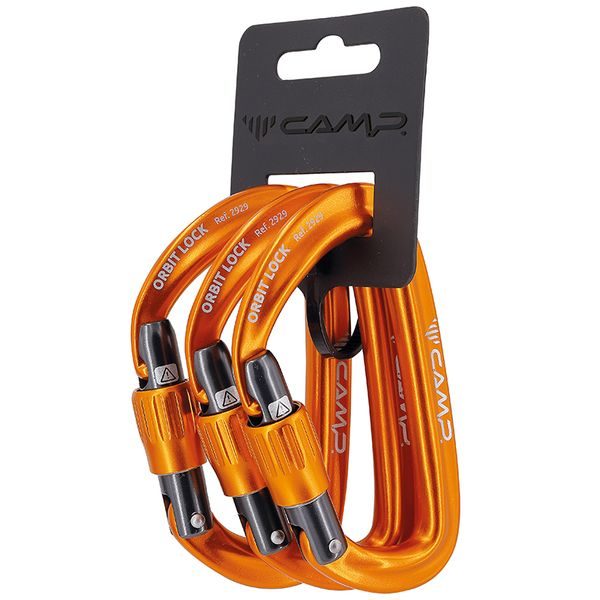 Orbit Lock 3 Pack; orange