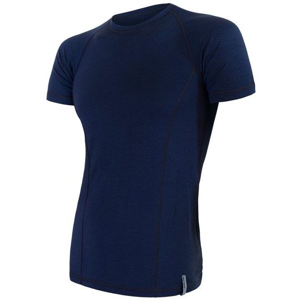 MERINO DF pánské triko kr.rukáv deep blu