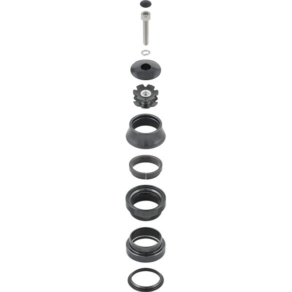Threadless External Cup 1-1/8in Black 28,6 mm (1-3/8 palce)