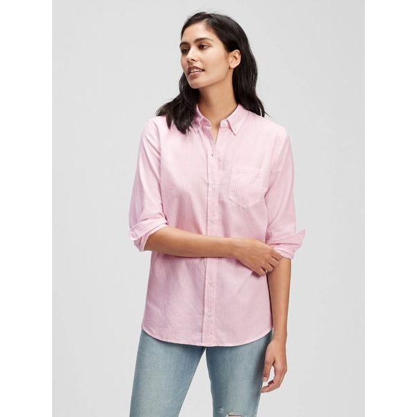 269247-02 Košile boyfriend oxford Růžová