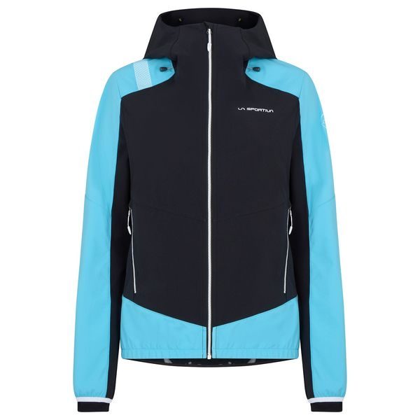 Aequilibrium Softshell Jkt W, Black/Malibu Blue