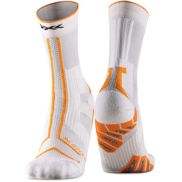 X-SOCKS® TRAILRUN TERRASKIN EXPERT CREW x white/blazing orange