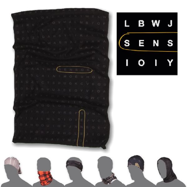 TUBE TYPE scarf multifunctional black