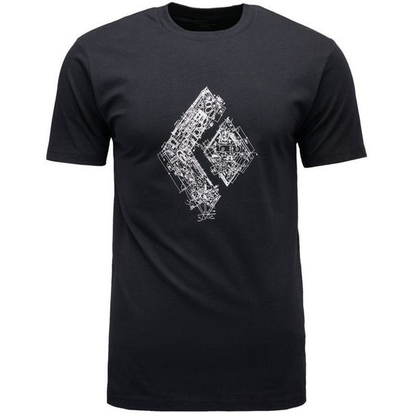 M ENGINEERED DIAMOND SS TEE Black