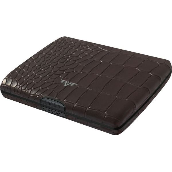Papers & Cards RAY - leather Croco Brown