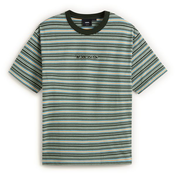 Cameron Stripe SS Knit Gray Olive