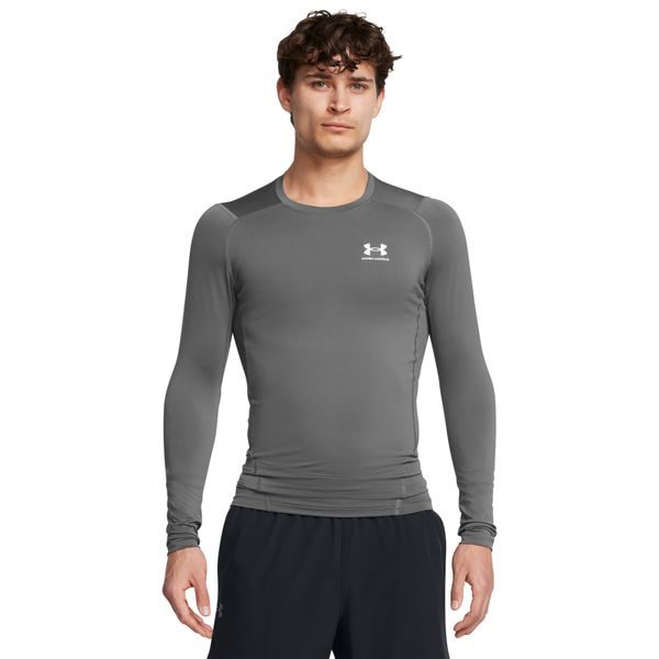 UA HG Armour Comp LS-GRY