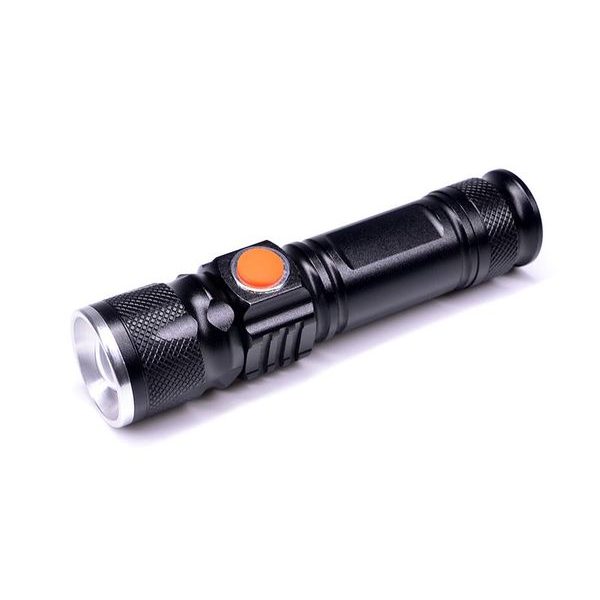 WN31 LED nabíjecí kapesní svítilna, 200lm, 3W, zoom, Li-Ion