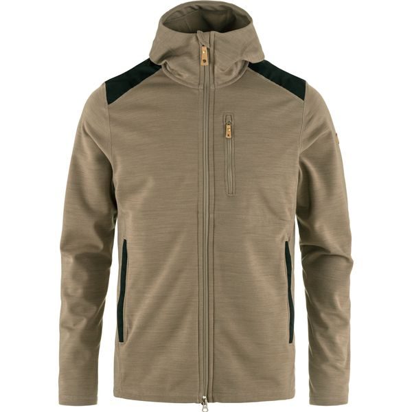 Keb Fleece Hoodie M, Suede Brown