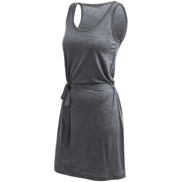 MERINO LITE šaty bez rukávu anthracite gray