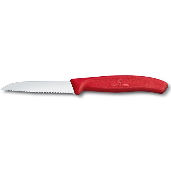 6.7431 Nůž na zeleninu 8cm plast červený