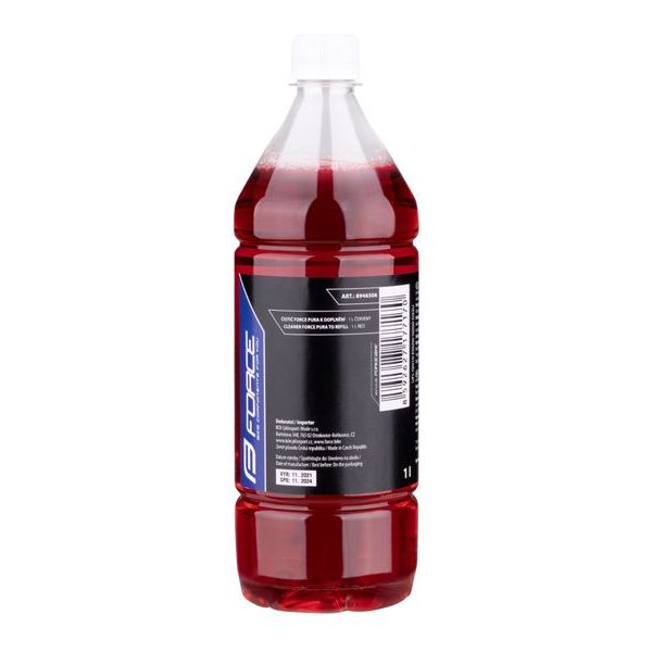 čistič PURA k doplnění - 1l -červený, cherry