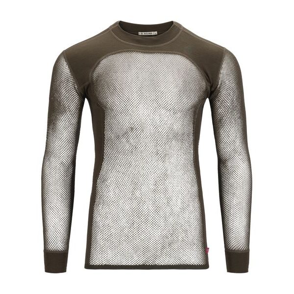 WoolNet Crew Neck shirt, Man Tarmac
