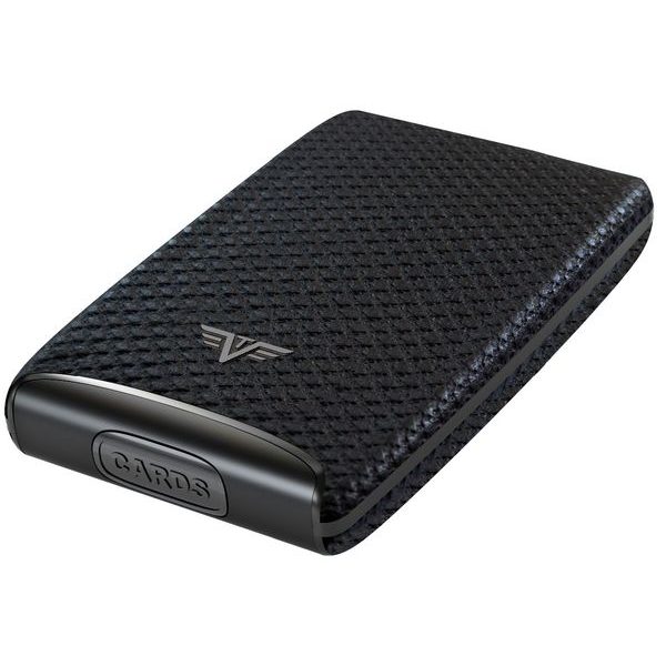 Credit Card Case RAZOR Fan - leather Carbon Black