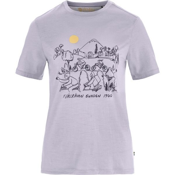 Hoja Lugnt Wool T-shirt W Lavender Mist
