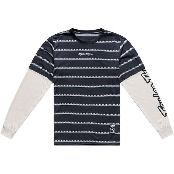 SKYLINE FAKIE RIDE TEE STRIPE CARBON