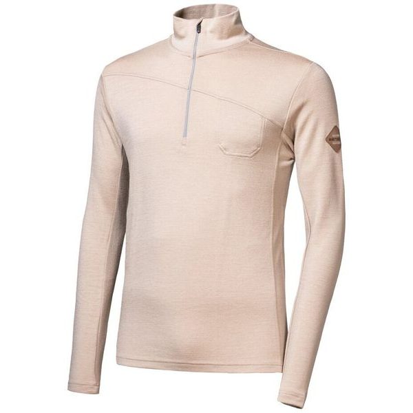 MERINO EXTREME UP pánská mikina dl.rukáv zip almond beige