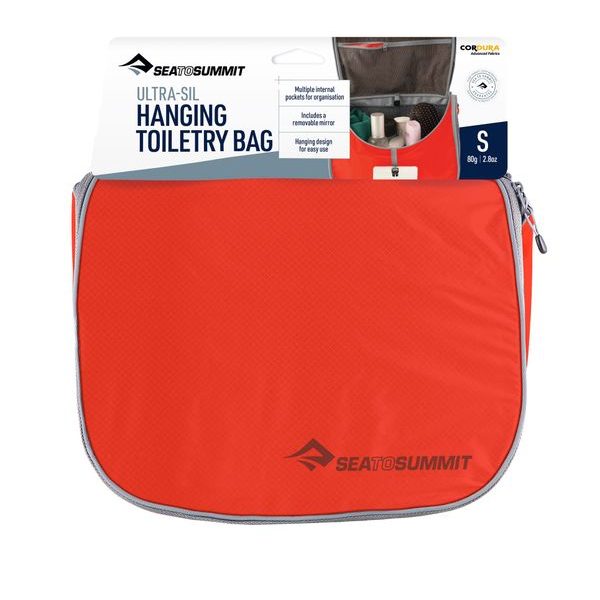 Ultra-Sil Hanging Toiletry Bag Small, Spicy Orange