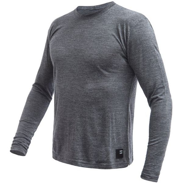 MERINO LITE pánské triko dl.rukáv anthracite gray