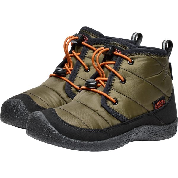 HOWSER II CHUKKA WP YOUTH dark olive/gold flame