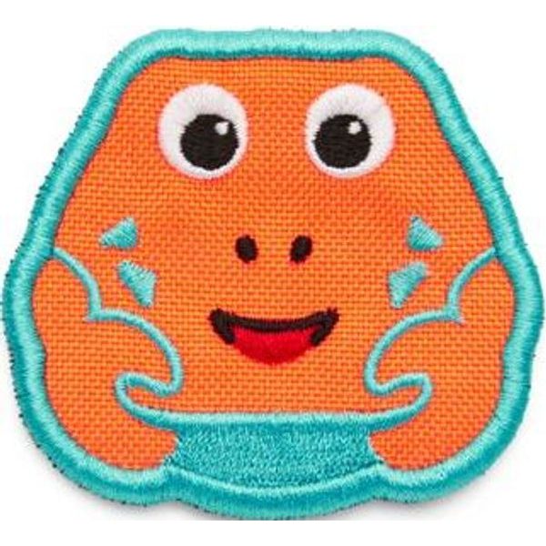 Velcro badge Crab - orange