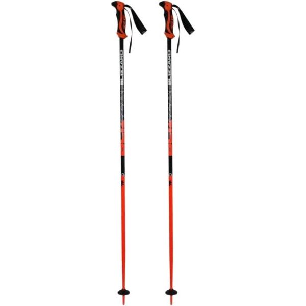 Allmountain ski poles neon orange