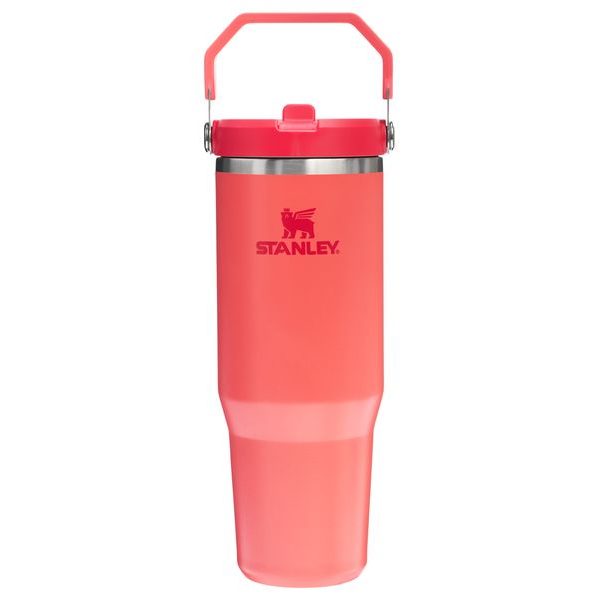 IceFlow™ Flip Straw 2.0 Tumbler 890 ml Hot Coral