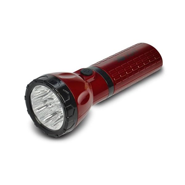WN10 LED nabíjecí svítilna, 9 x LED, červenočerná, plug-in