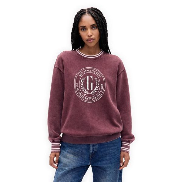 817101-01 Oversize mikina VintageSoft Červená