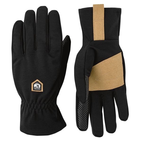 Merino Windwool Liner - 5 finger Svart