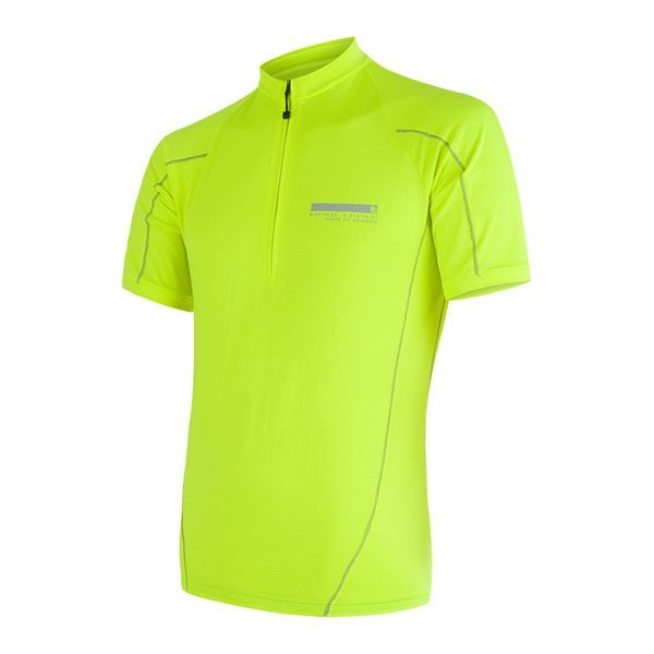 CYKLO ENTRY pánský dres kr.ruk., žlutá reflex